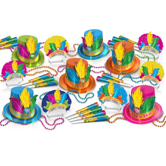 Beistle Neon Rio New Year Accessory Kit